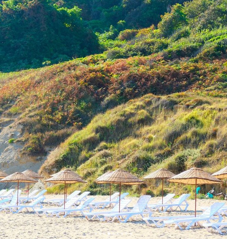 Şezlong ve Şemsiyelerimiz Hizmetinizde